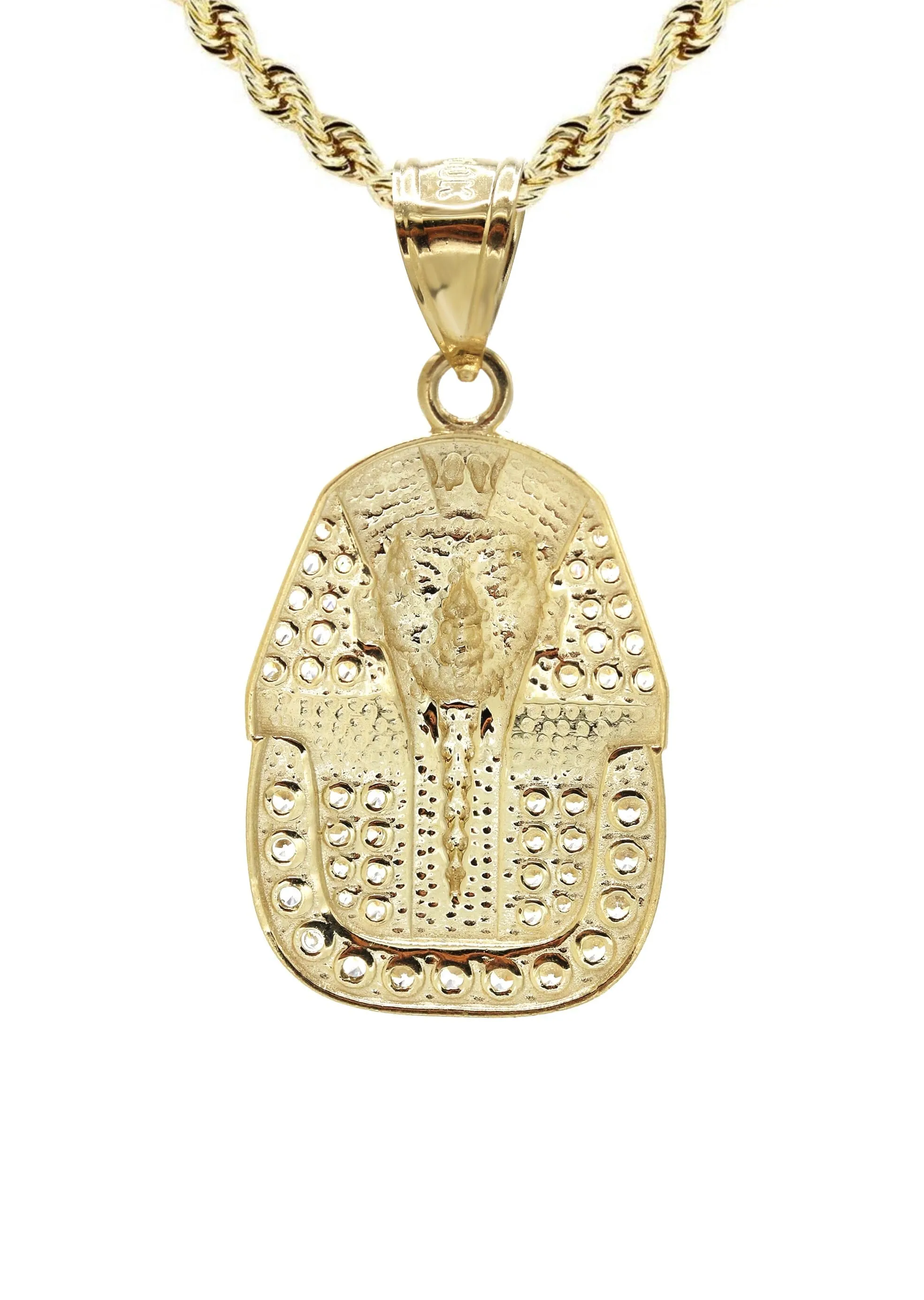 10K Yellow Gold Pharaoh Necklace | Appx. 15.6 Grams