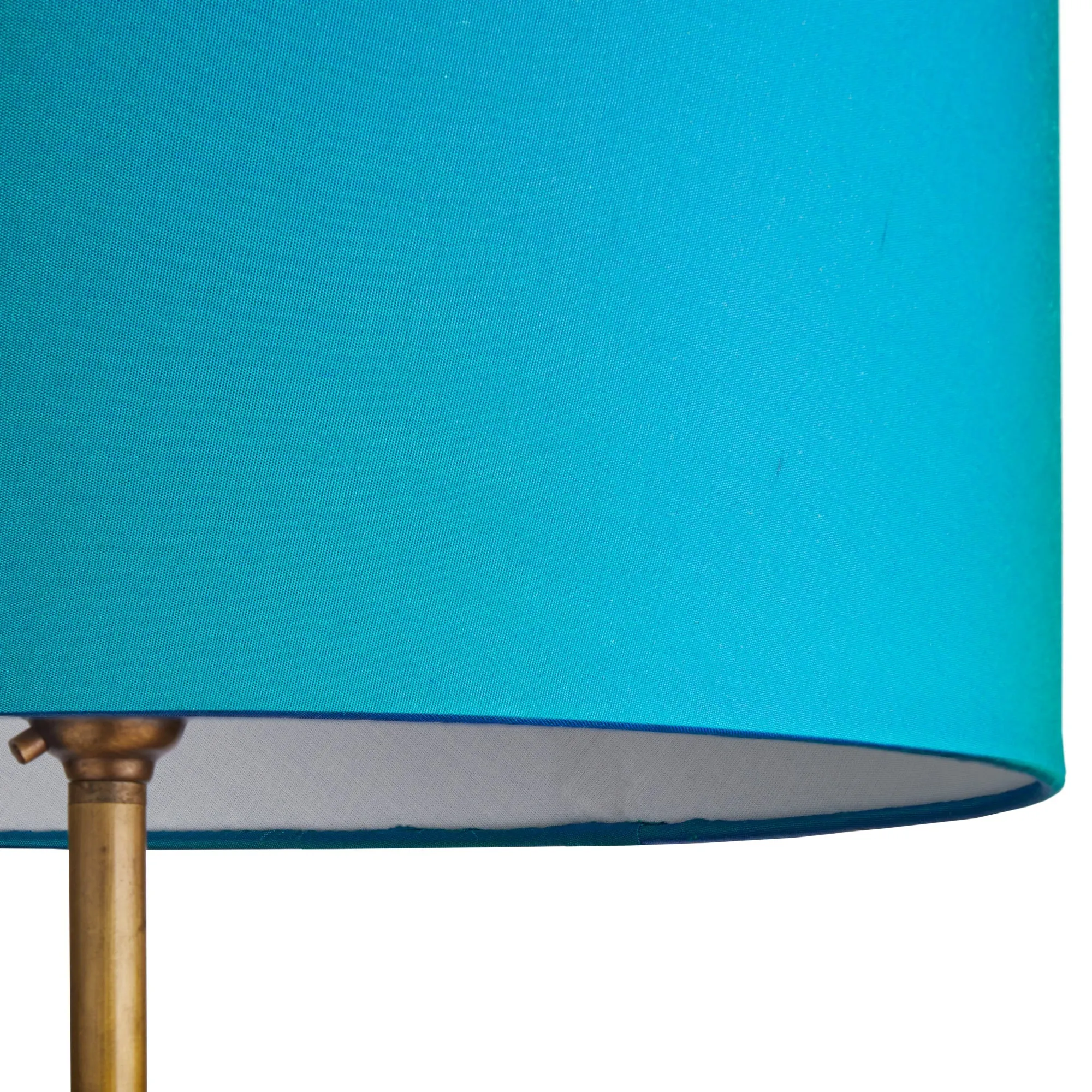 11cm drum shade in Peacock dupion silk