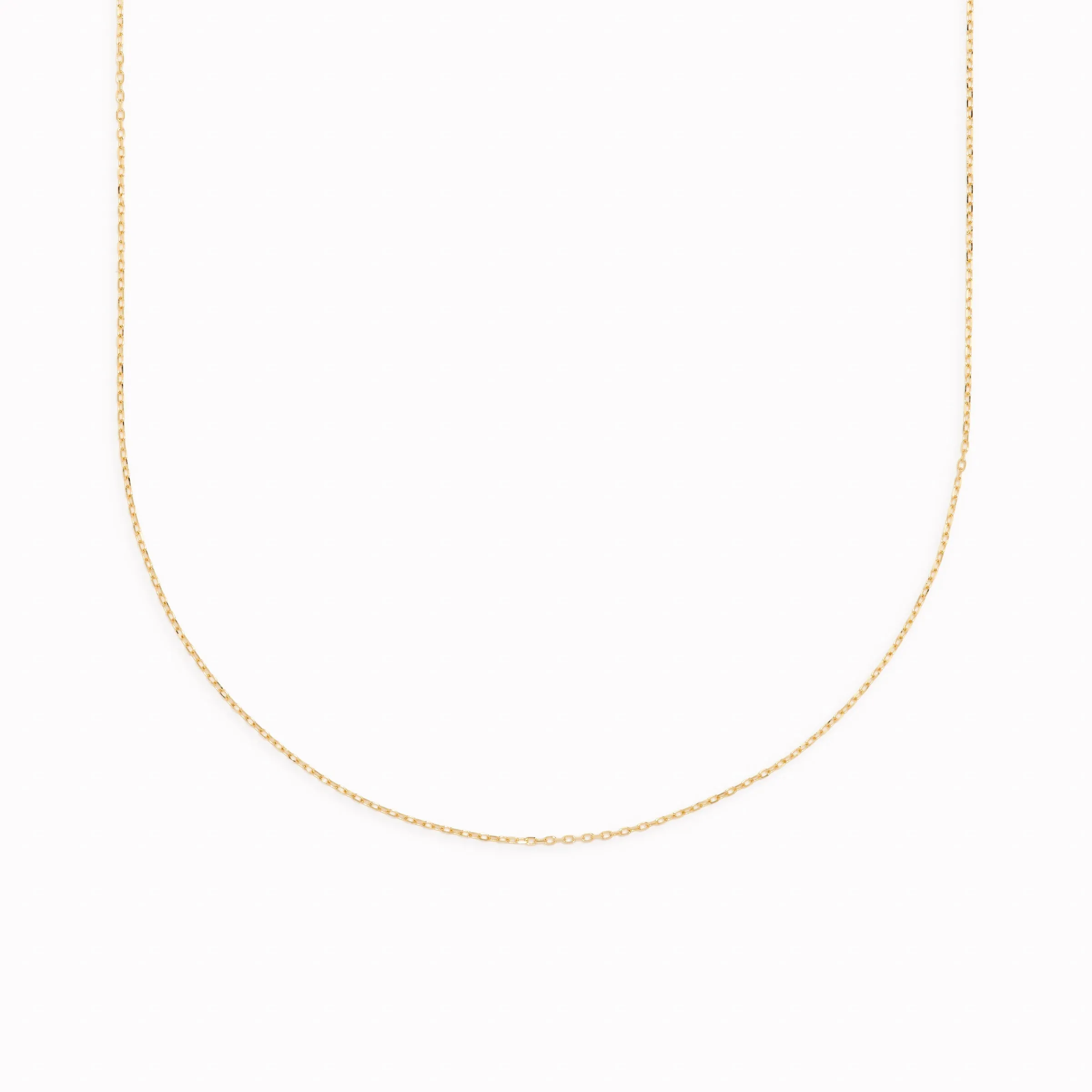 14k Gold Cable Chain Necklace (16 inches) - Tyra