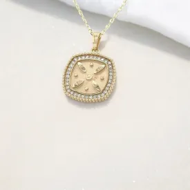 14KY Derafsh Kaviani Pendant 36-LG-Diamonds 0.30 ctw