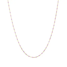 16" Peony Tiny Dot Chain Necklace