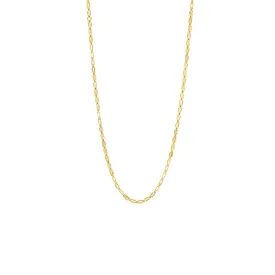 18 Karat Yellow Gold Block Necklace