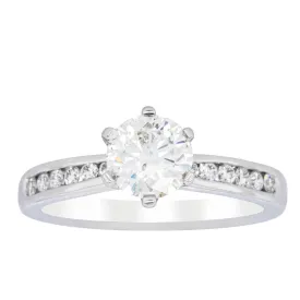 18ct White Gold 1.00ct Diamond Avalon Ring