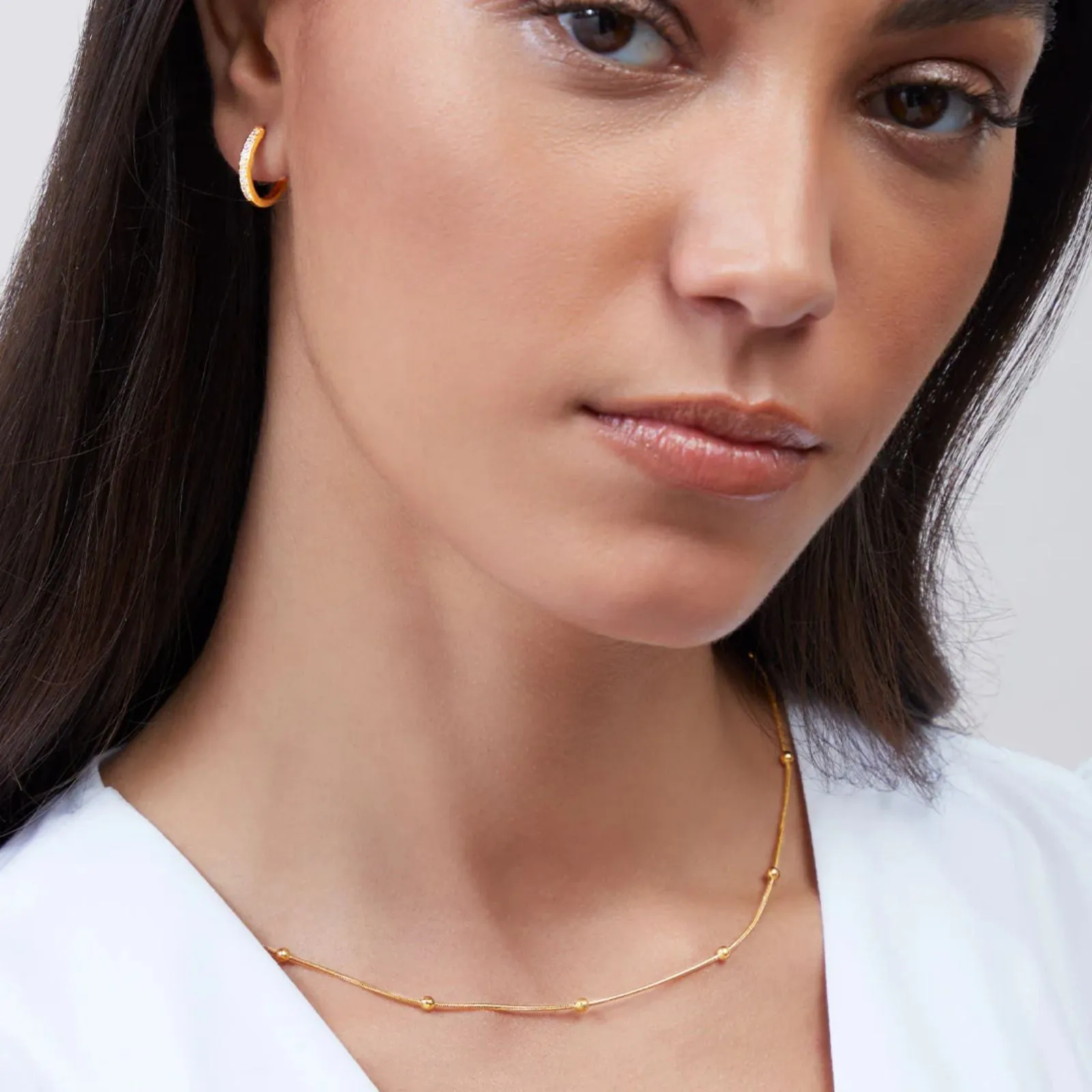 18k Gold Plated Satellite Necklace