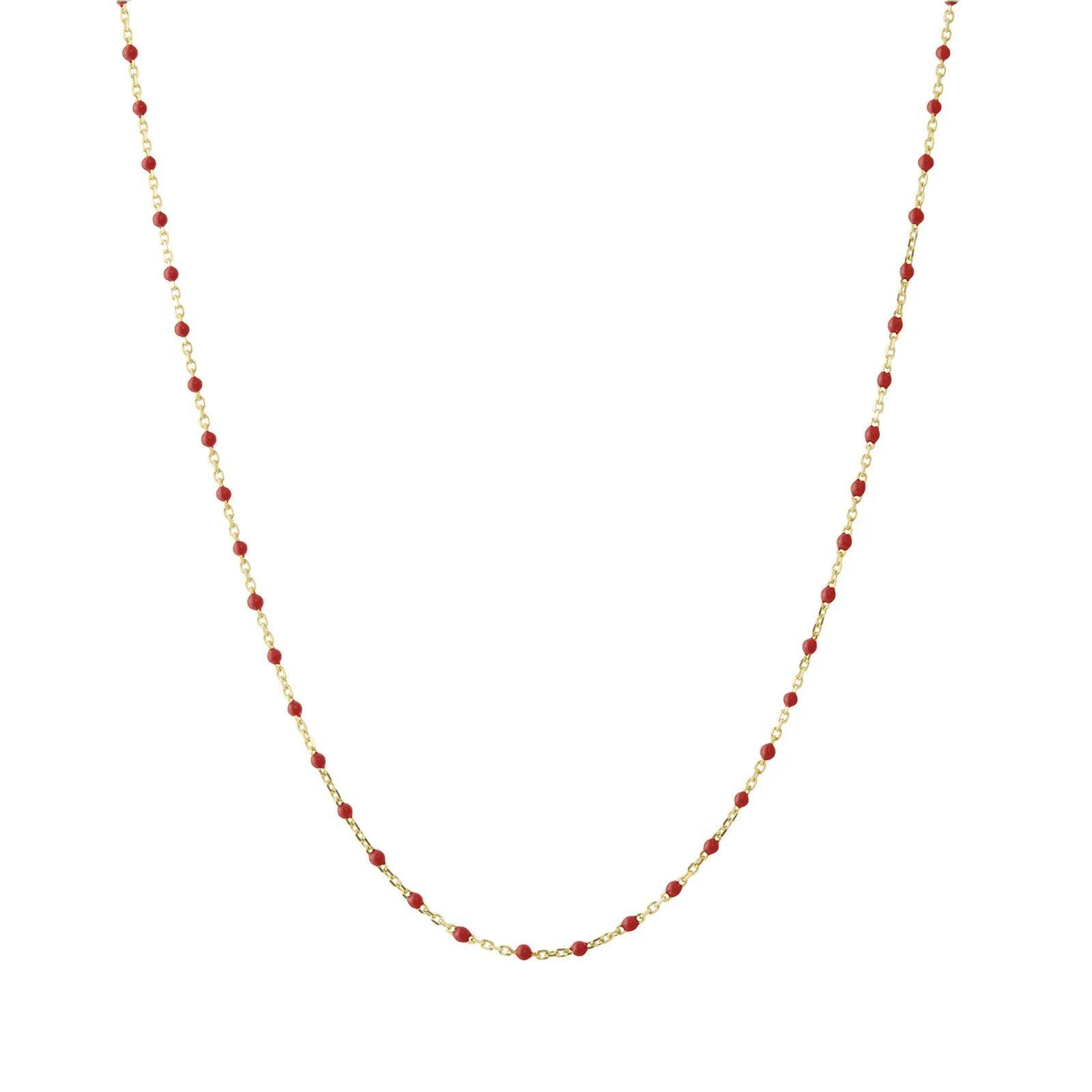 18" Apple Tiny Dot Chain Necklace