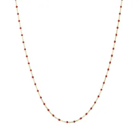 18" Apple Tiny Dot Chain Necklace