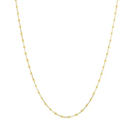 18" Marigold Tiny Dot Chain Necklace