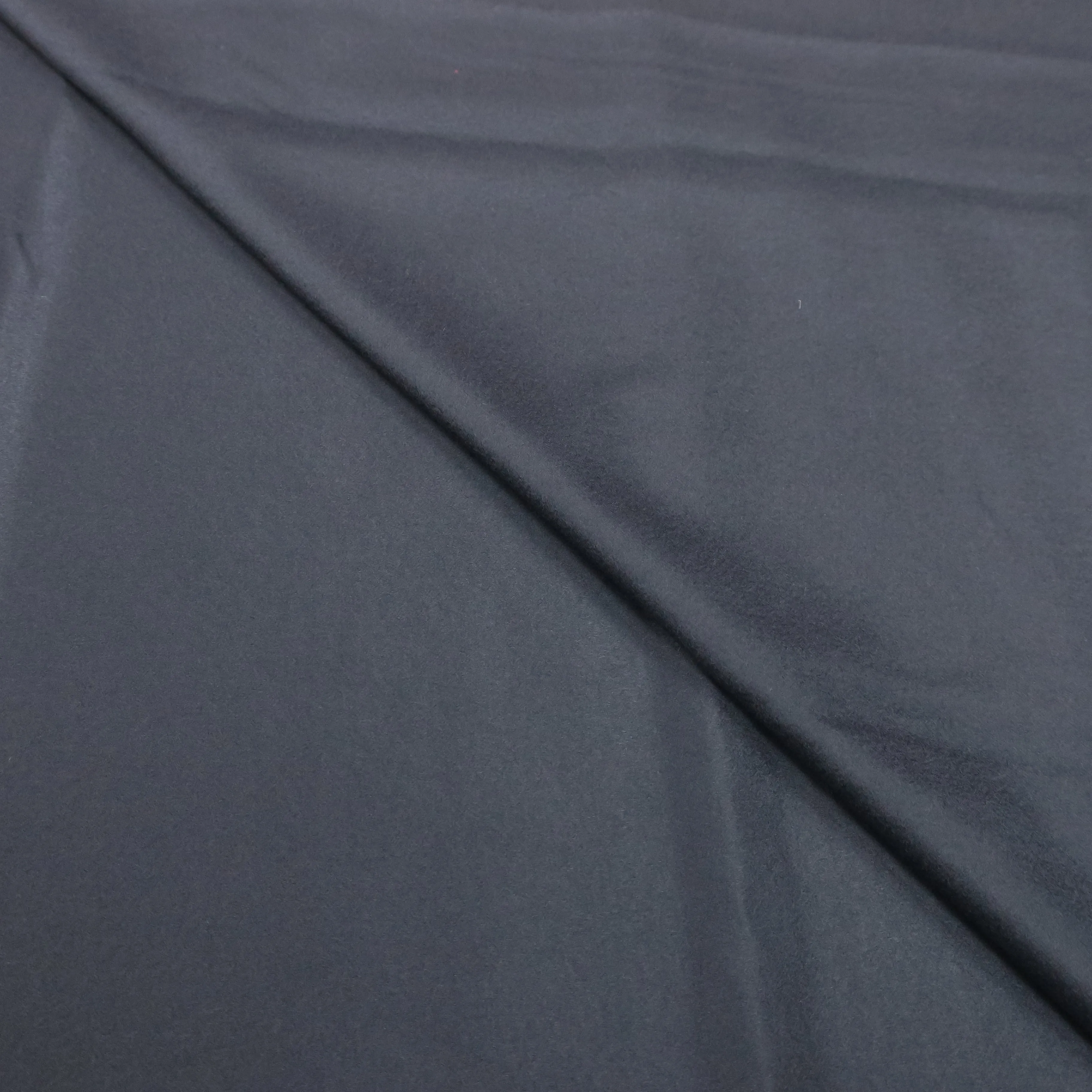 2.40 YDS Solid Dark Blue 100% Cashmere Loro Piana Fabric