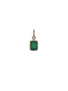 3.58ct Diamond Emerald 14K Gold Emeralds Cut Pendant