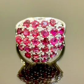 750WG Ruby and Diamond Ring