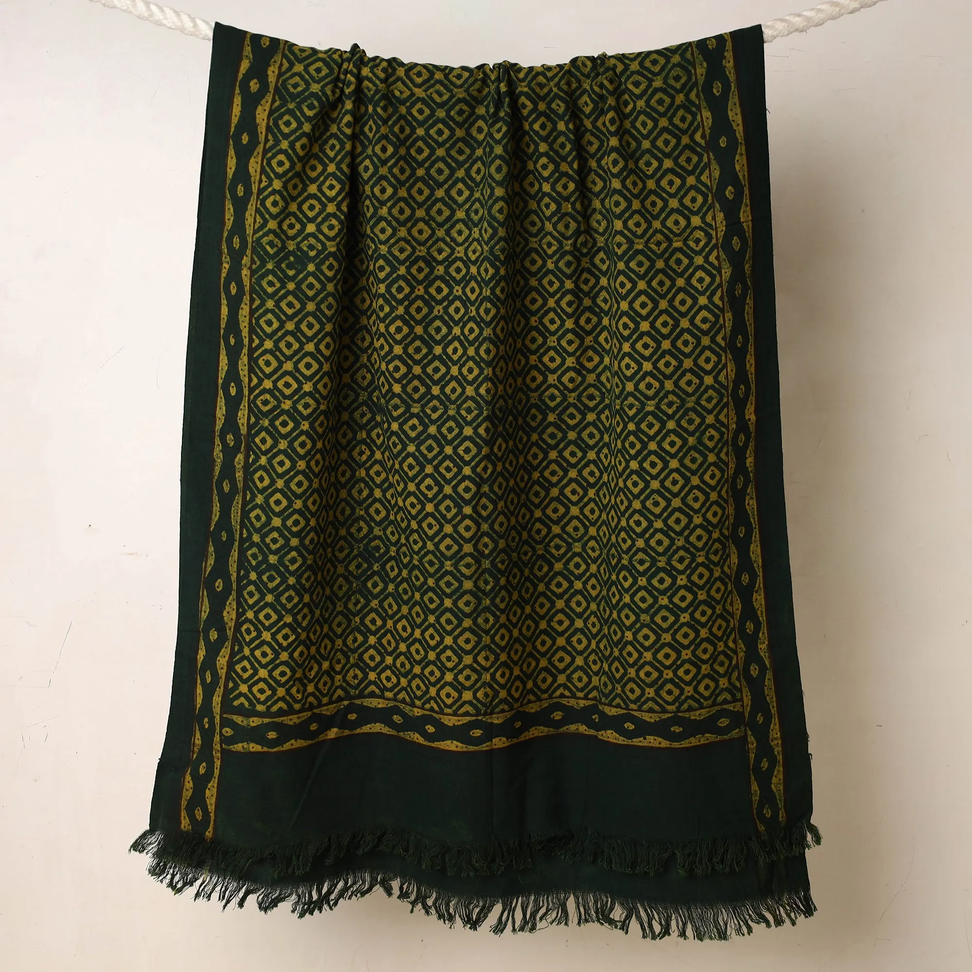 Akola Block Printed Pure Handloom Cotton Towel