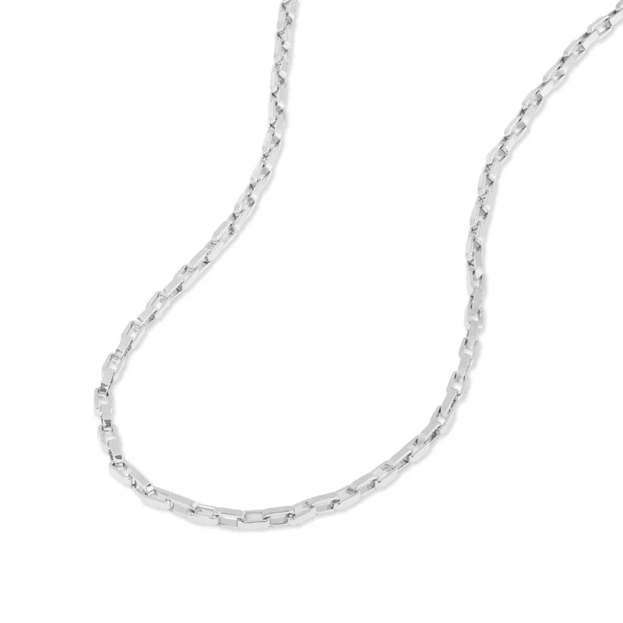 Alaia Box Chain Silver Necklace