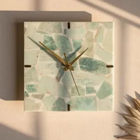 Amazonite Square Wall Clock | 10 x 10 inches