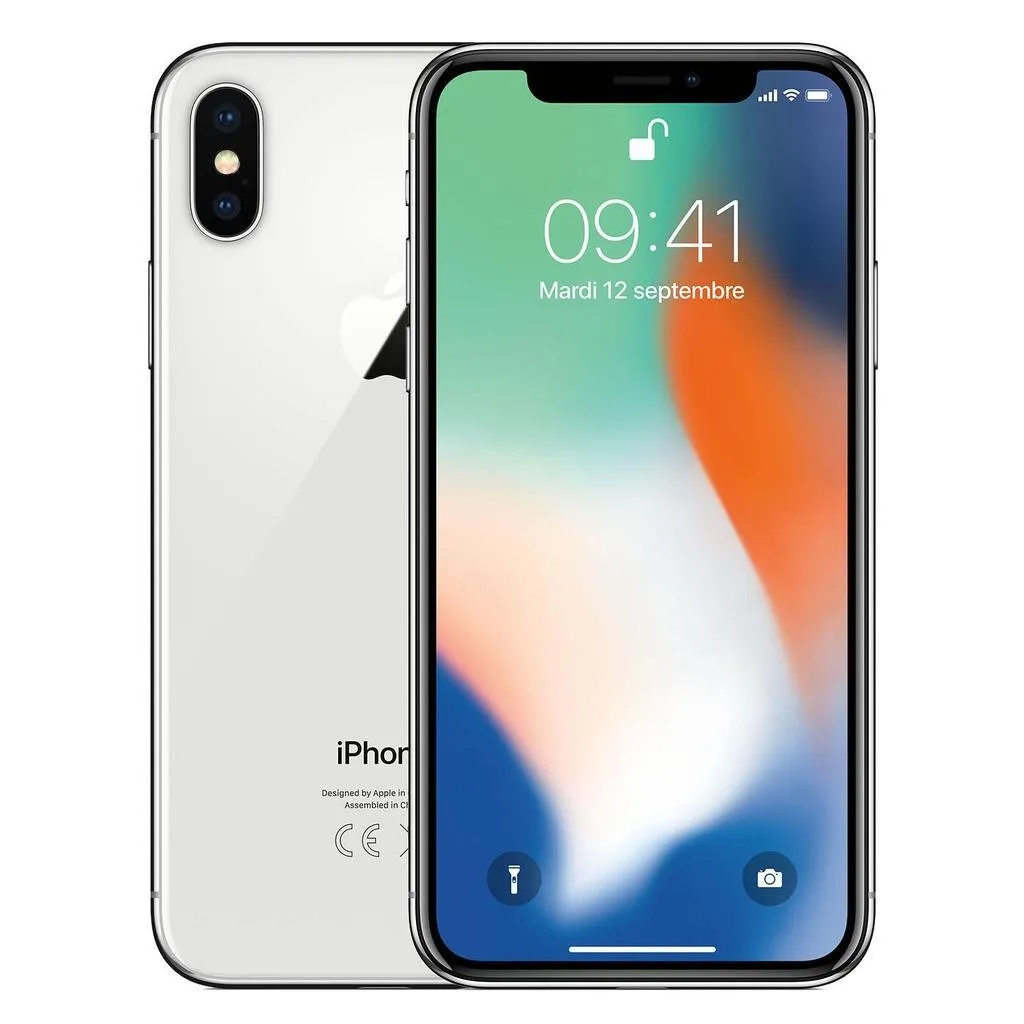 Apple iPhone X 64GB Silver -  Unlocked