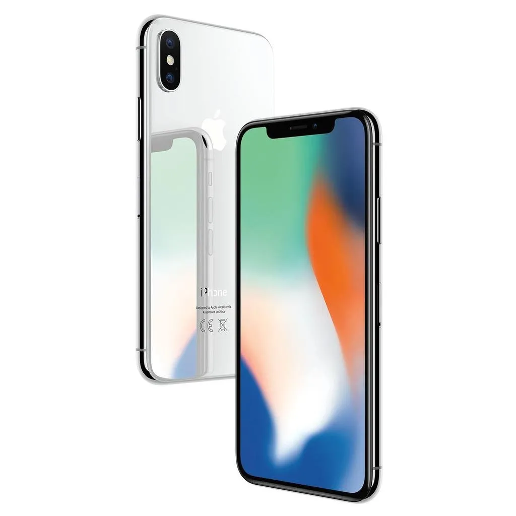 Apple iPhone X 64GB Silver -  Unlocked