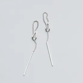 Aqua Pod Needle Drop Earrings