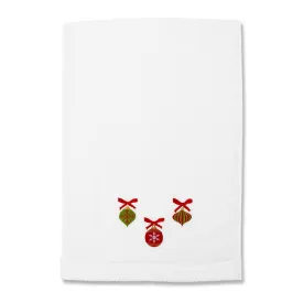 Bauble Embroidery Hand Towel