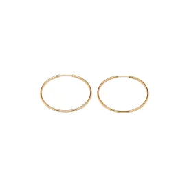 Big Endless Gold Hoop Earrings