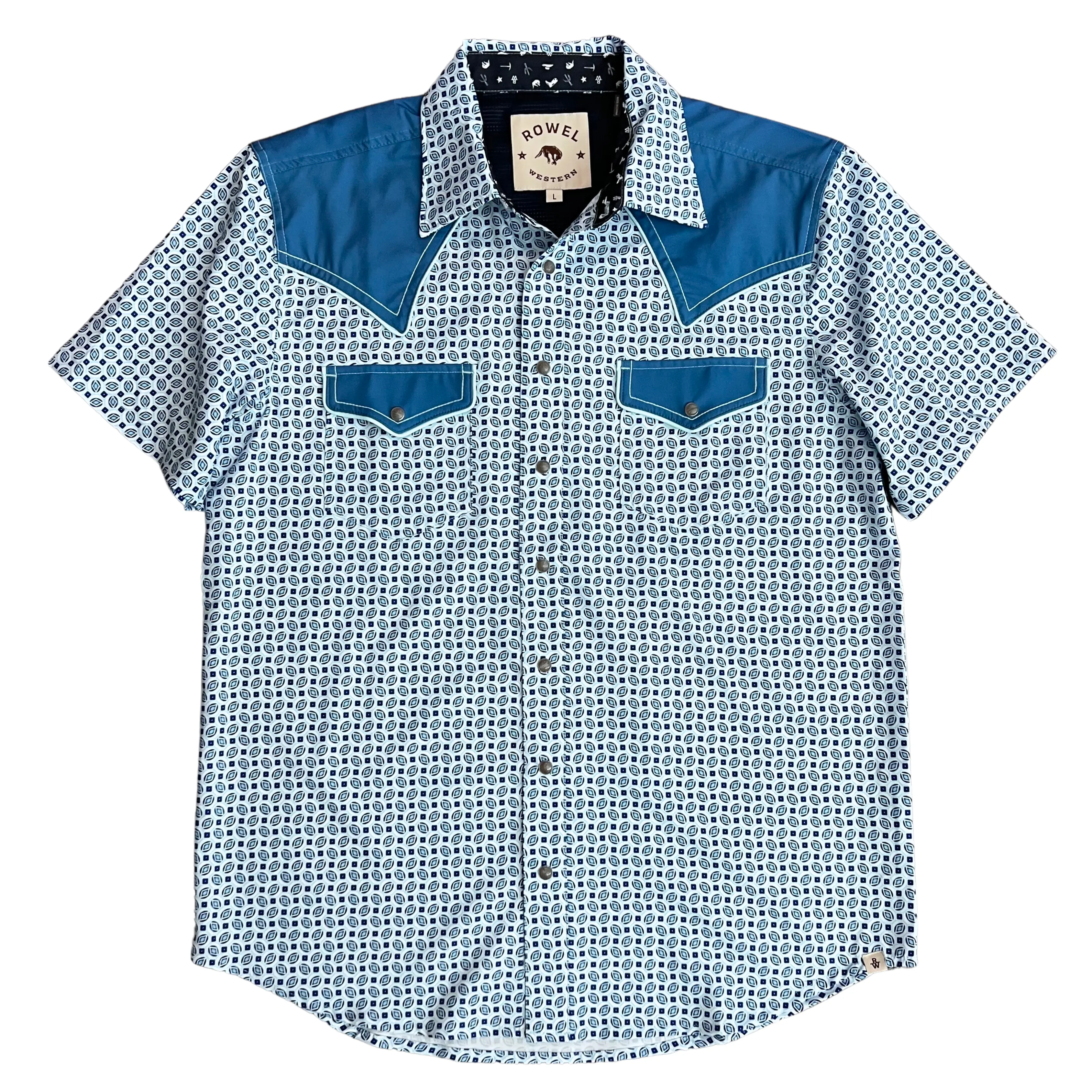 Blue Diamond Short Sleeve Performance Western Shirt