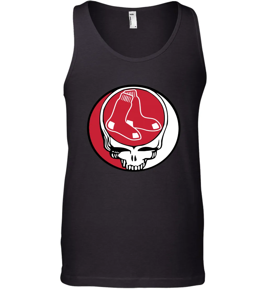 Boston Red Sox Grateful Dead Steal Your Face Baseball Mens Tank Top