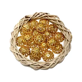 CCB Big Basket Cap Base for DIY Craft Rakhi or Decoration, Golden - 11667