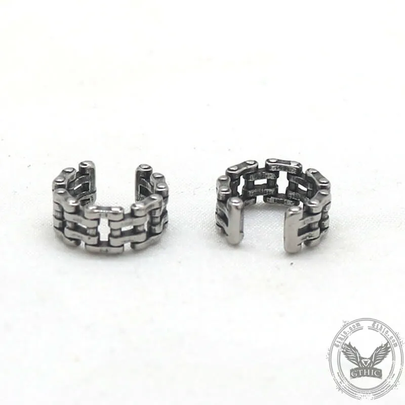 Chain Design Stainless Steel Ear Cuffs