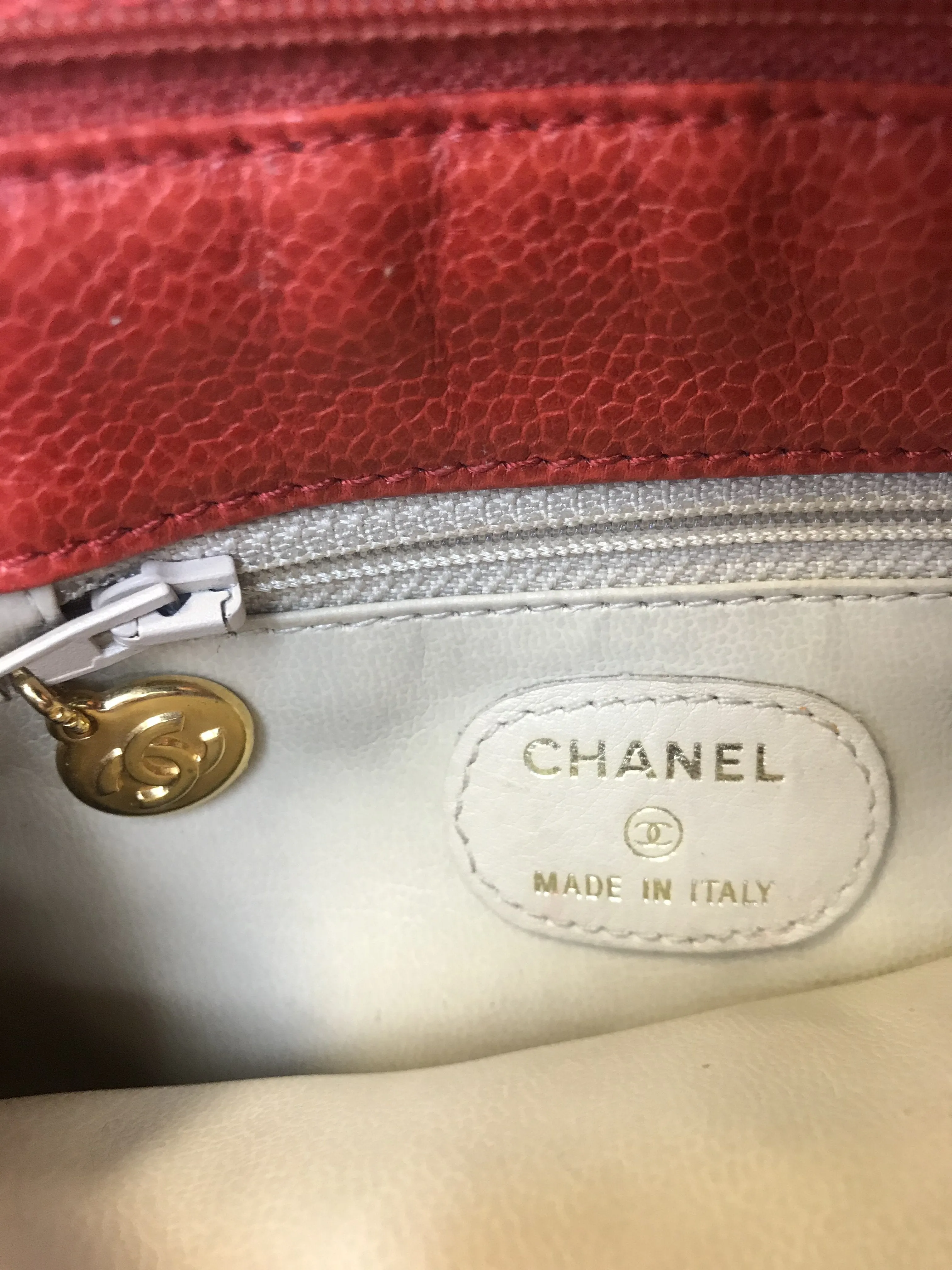 Chanel Vintage Caviar Leather Mini Crossbody Bag