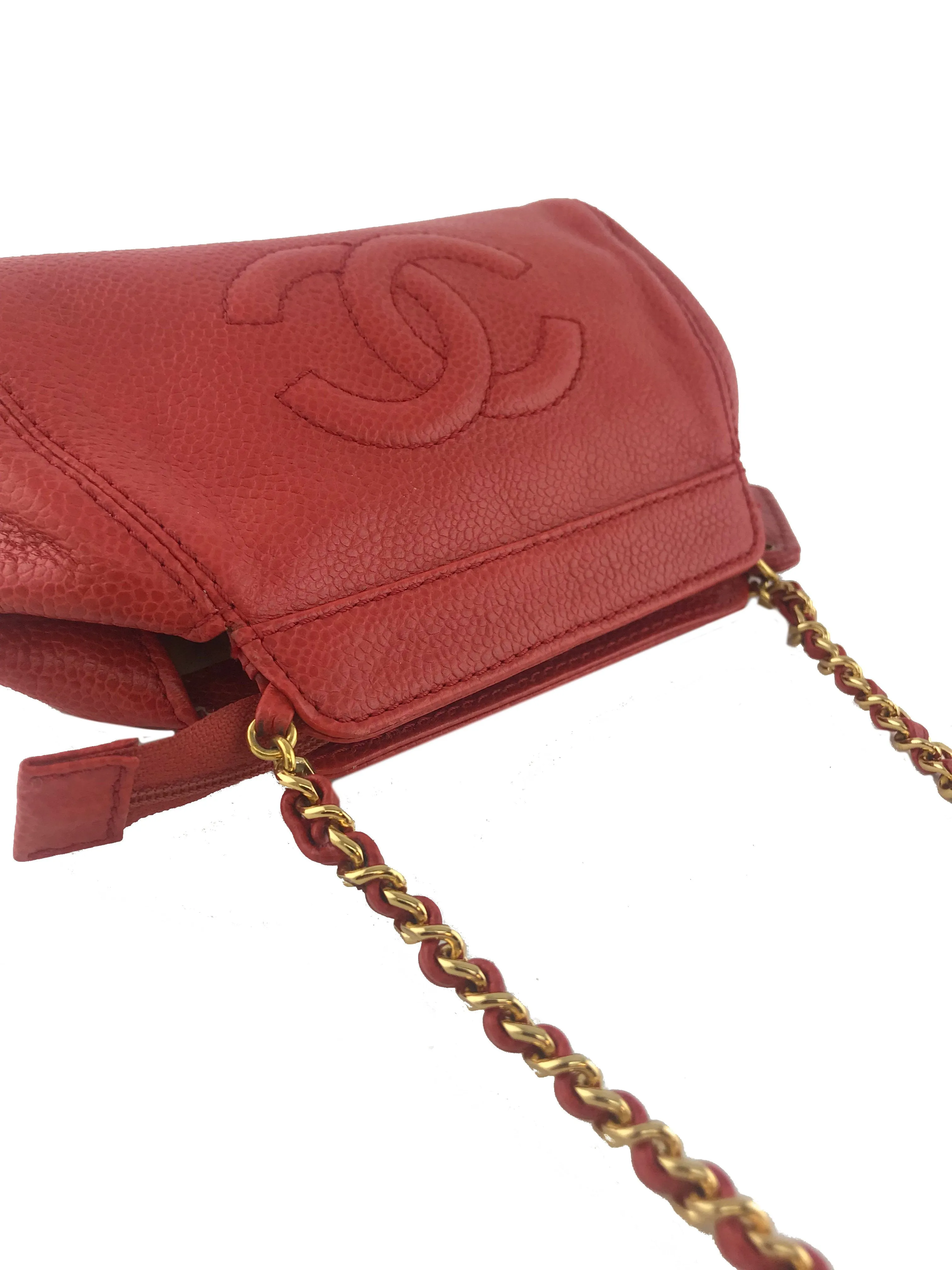 Chanel Vintage Caviar Leather Mini Crossbody Bag