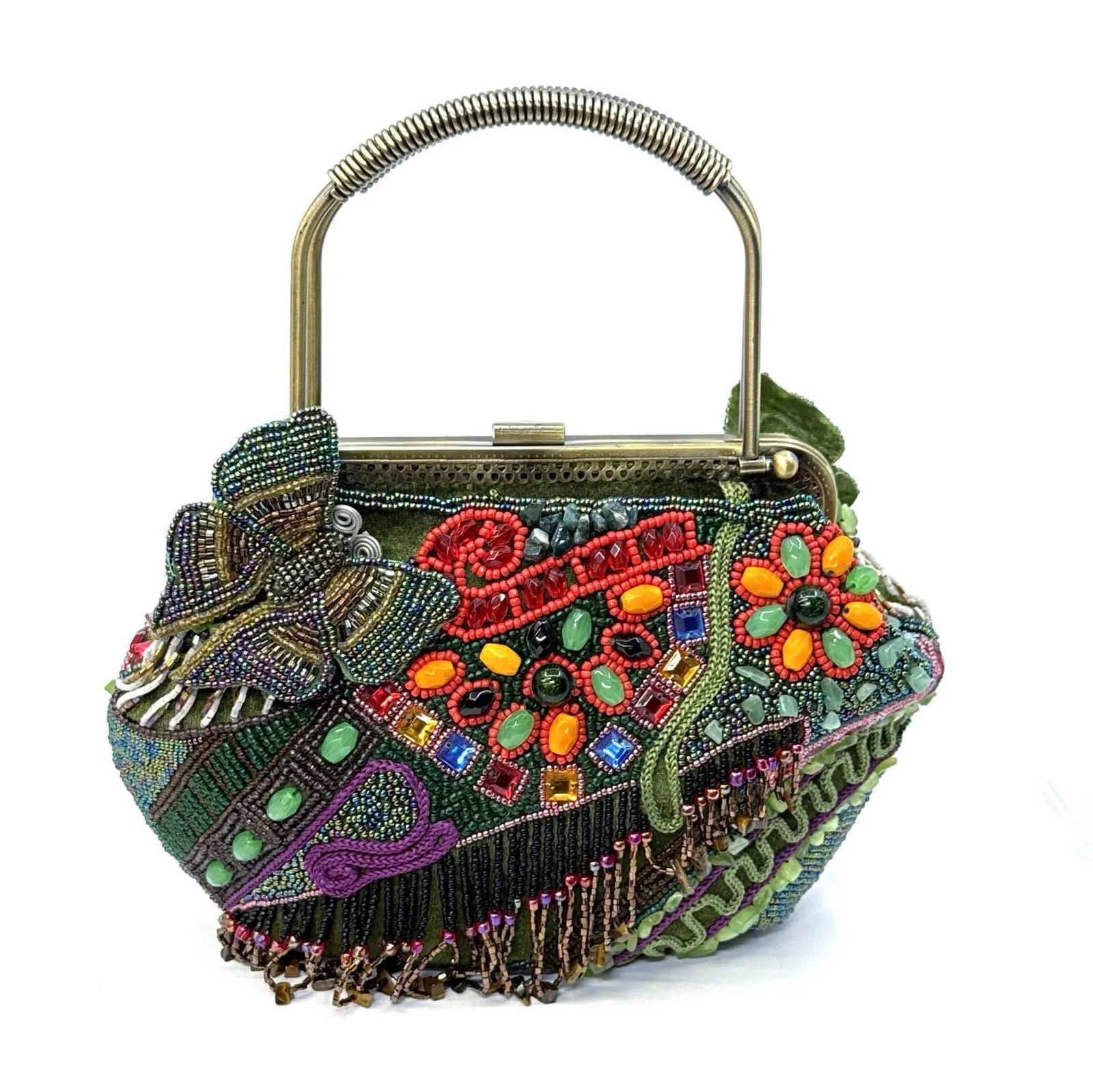 Chico’s Beaded Cross-Body Purse | Multicolor Boho Design | Pre-Owned