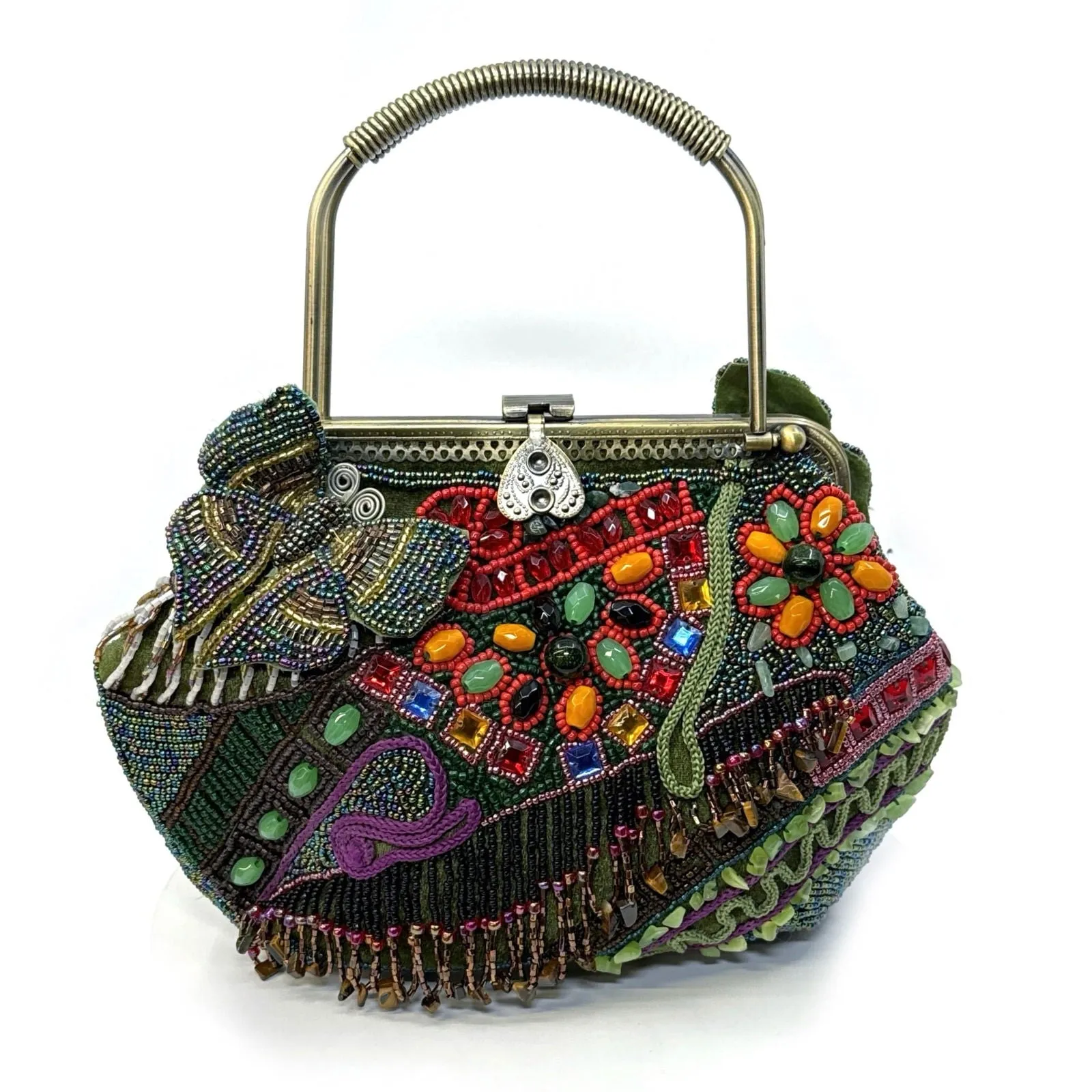 Chico’s Beaded Cross-Body Purse | Multicolor Boho Design | Pre-Owned