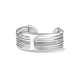 Cielo Multi Bangle Cuff with Diamonds