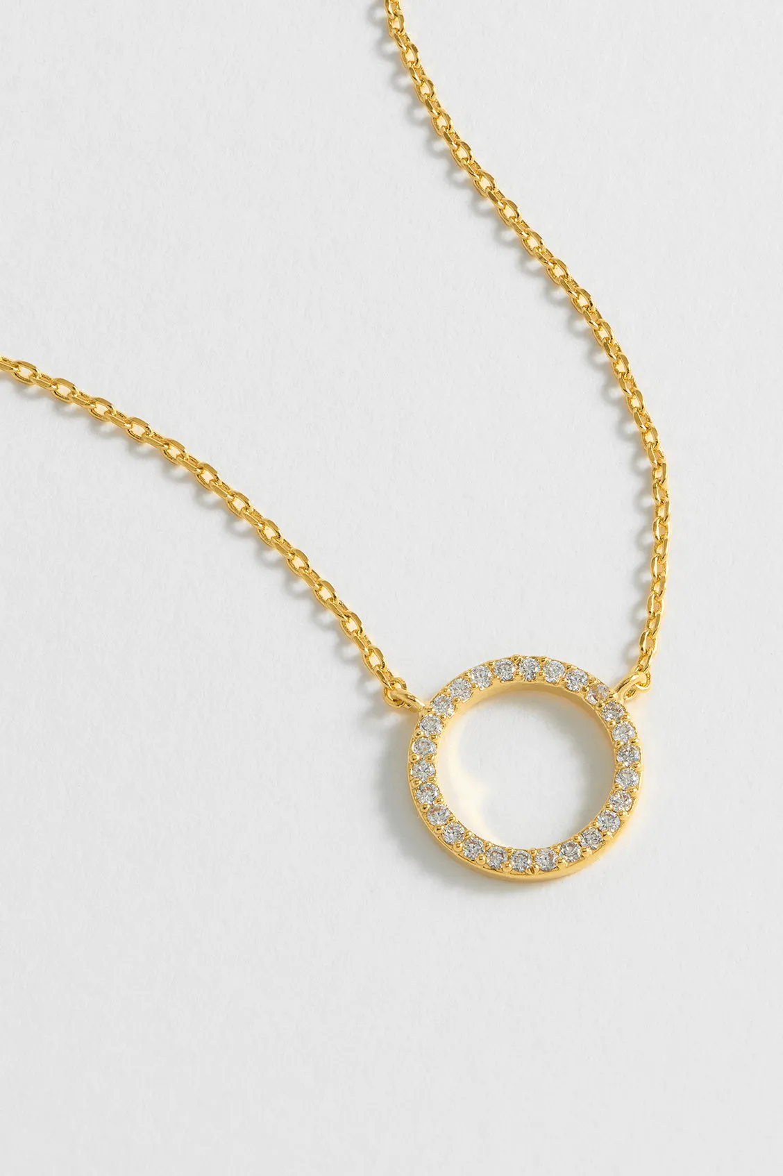 Circle CZ Necklace