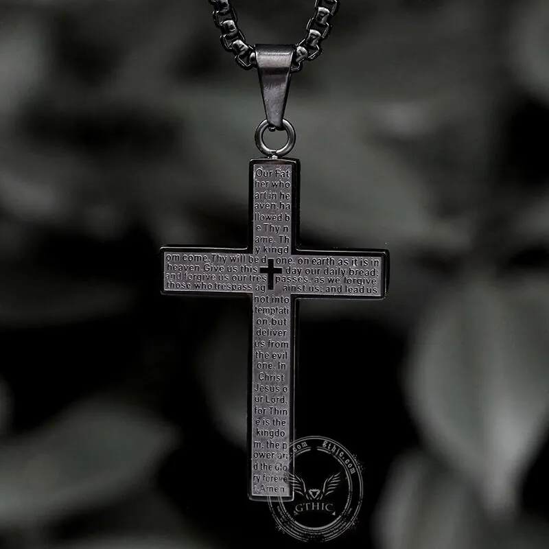 Cross Prayer Stainless Steel Pendant