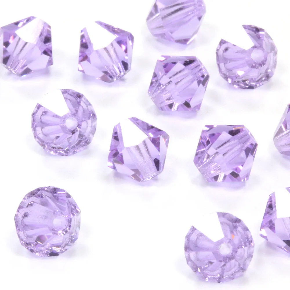 Crystal 6mm Bicone Purple Bundle - Pack of 6