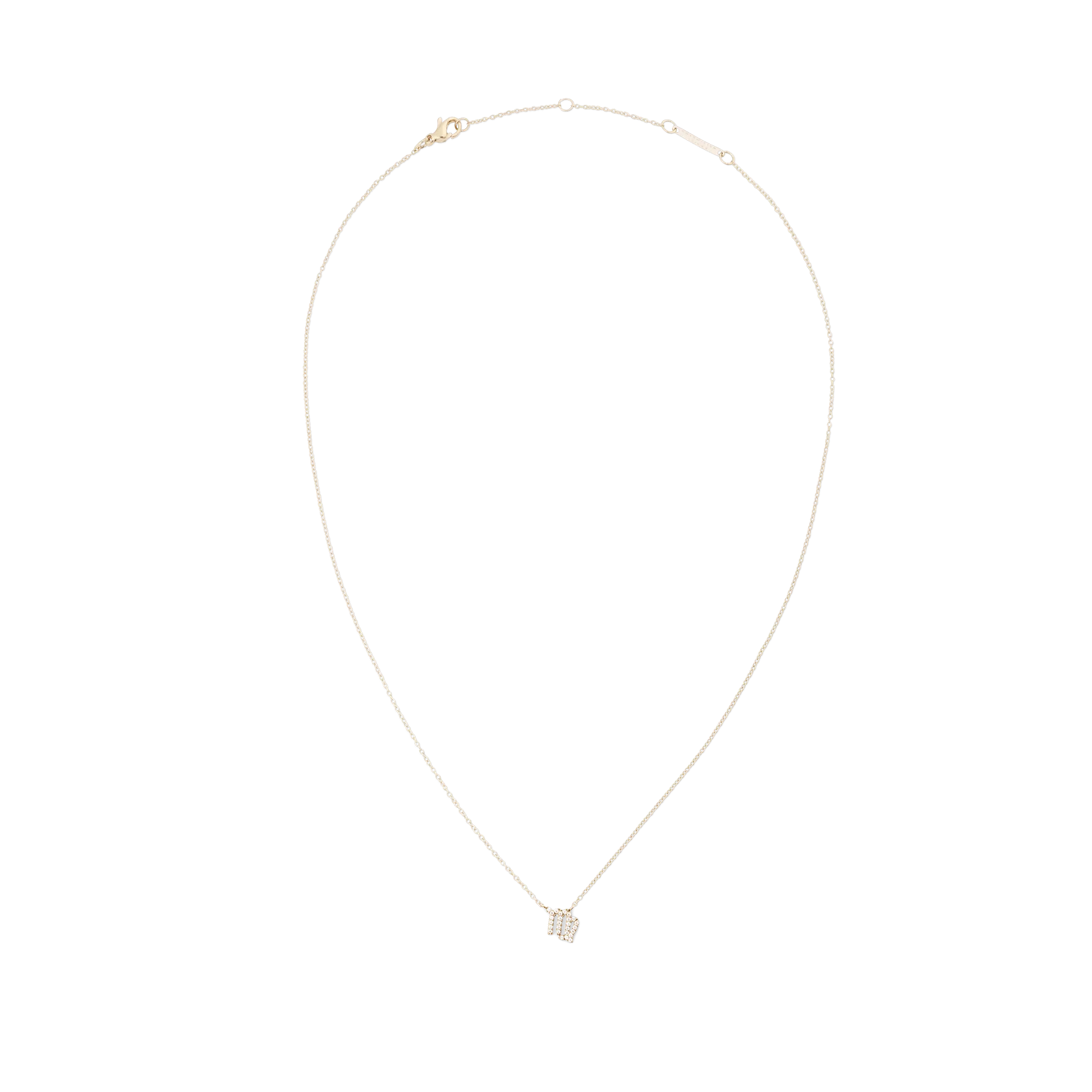 Crystal Zodiac Chain Necklace Gold