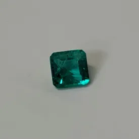 Cushion Cut Green Emerald Loose Gemstone 0.47 carat