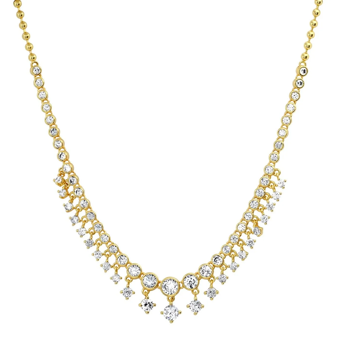 CZ Bib Necklace