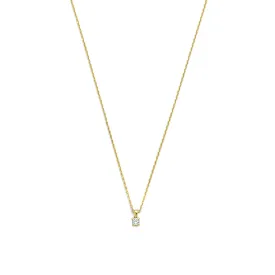 De la Paix Celesse 14 karat gold necklace with diamond 0.07 carat