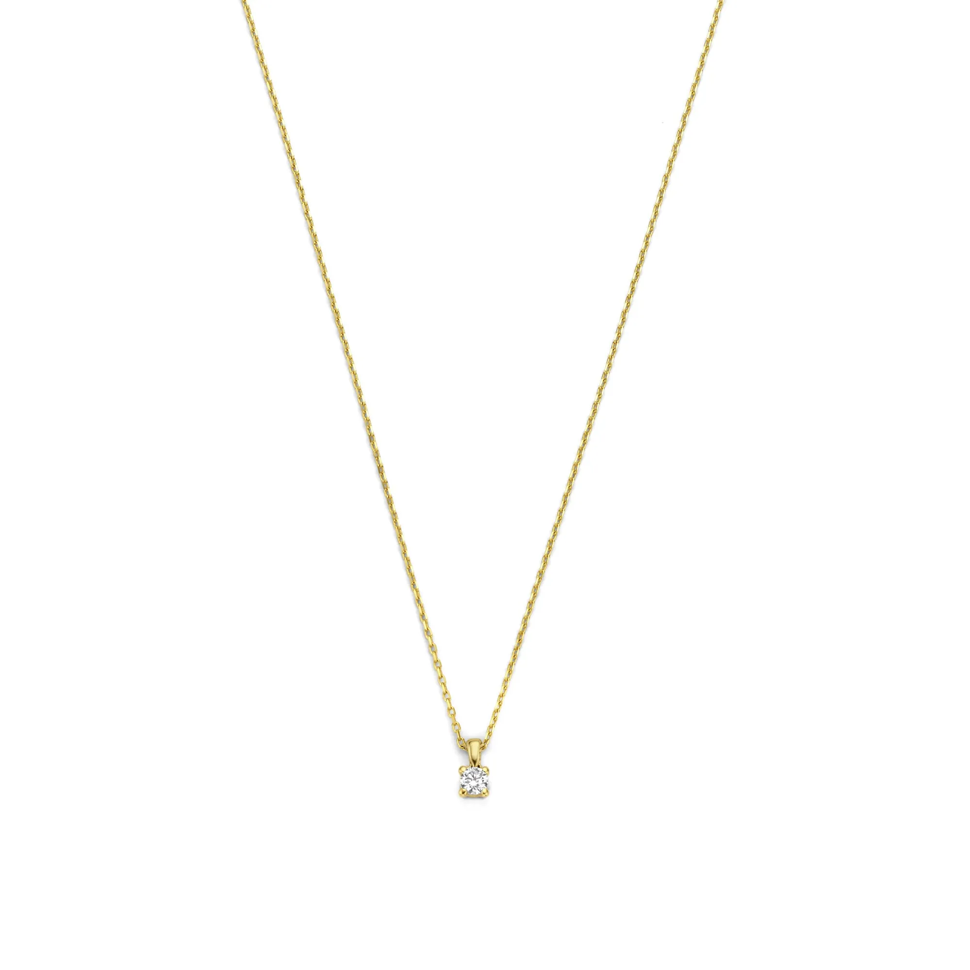 De la Paix Christine 14 karat gold necklace with diamond 0.10 carat