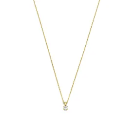 De la Paix Christine 14 karat gold necklace with diamond 0.10 carat