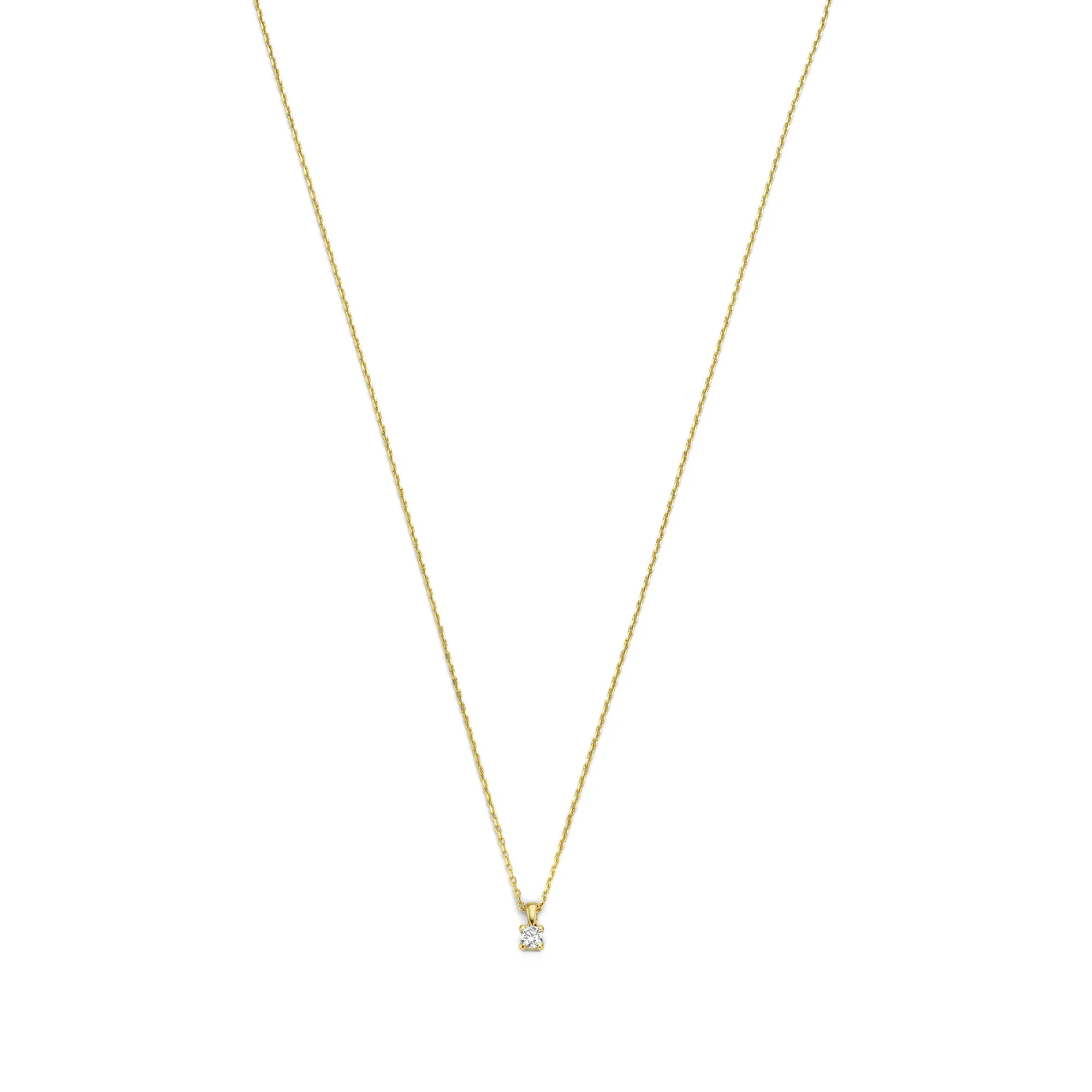 De la Paix Christine 14 karat gold necklace with diamond 0.10 carat