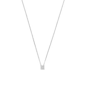 De la Paix Hanaé 14 karat white gold necklace with diamond 0.08 carat