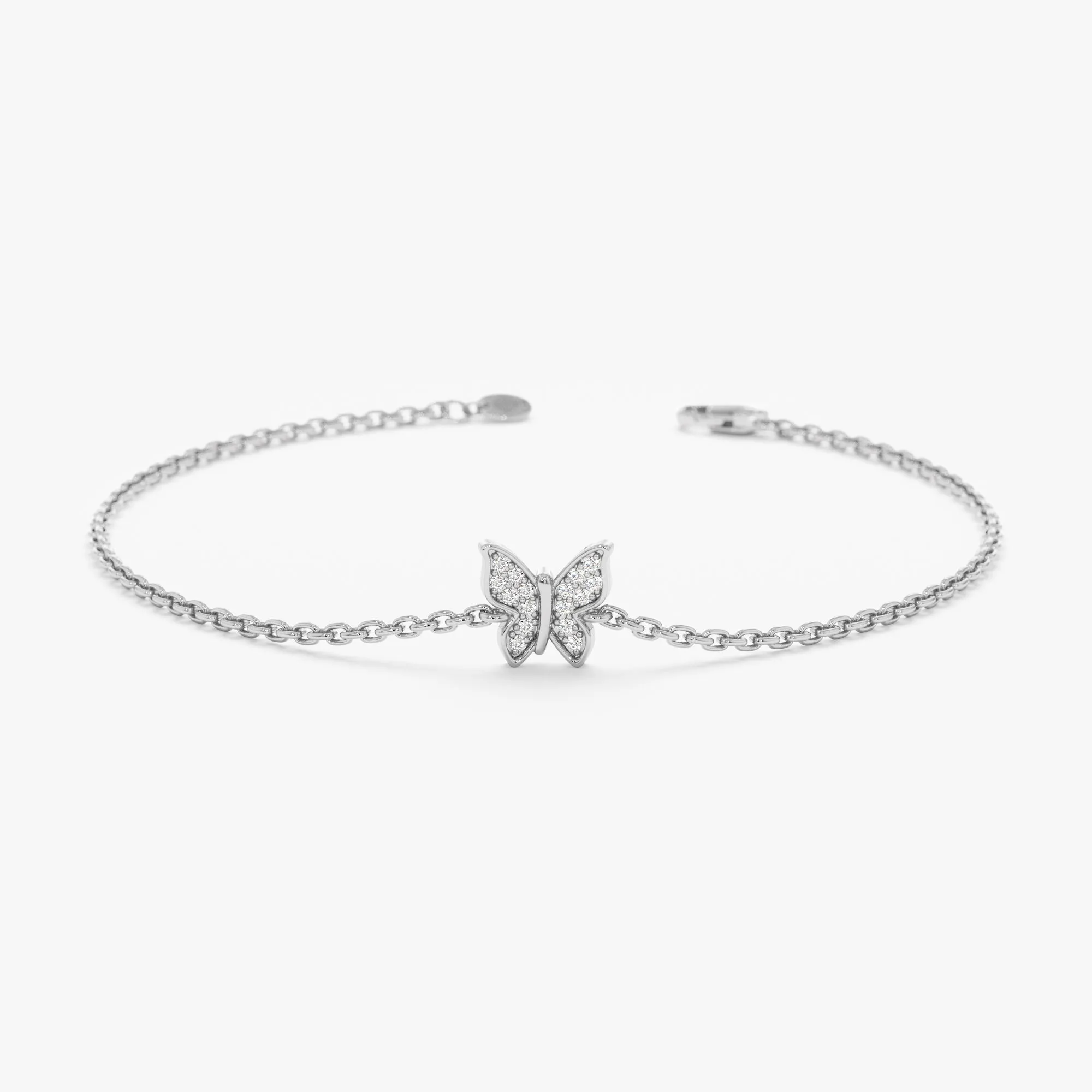 Diamond Butterfly Bracelet, Monica