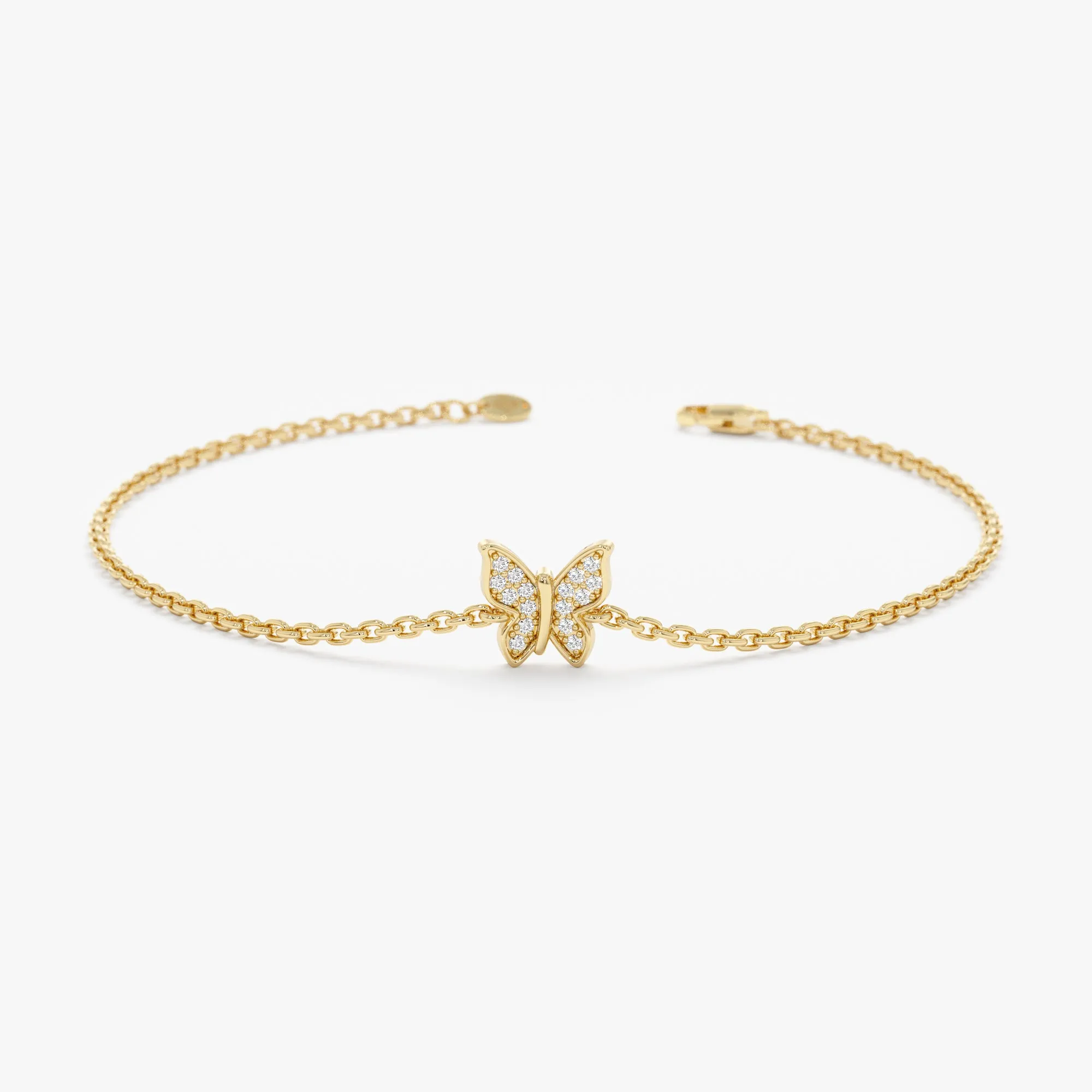 Diamond Butterfly Bracelet, Monica