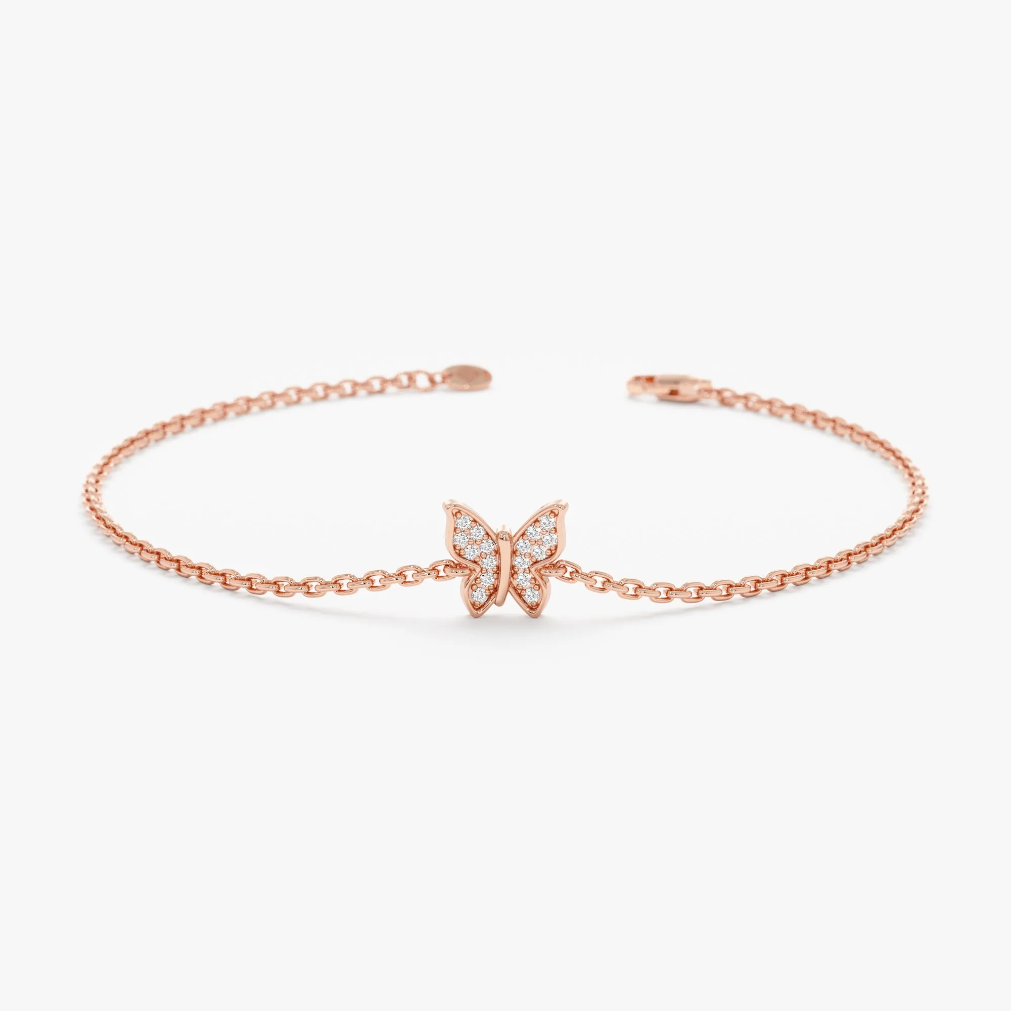 Diamond Butterfly Bracelet, Monica