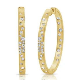 Diamond Confetti Hoops