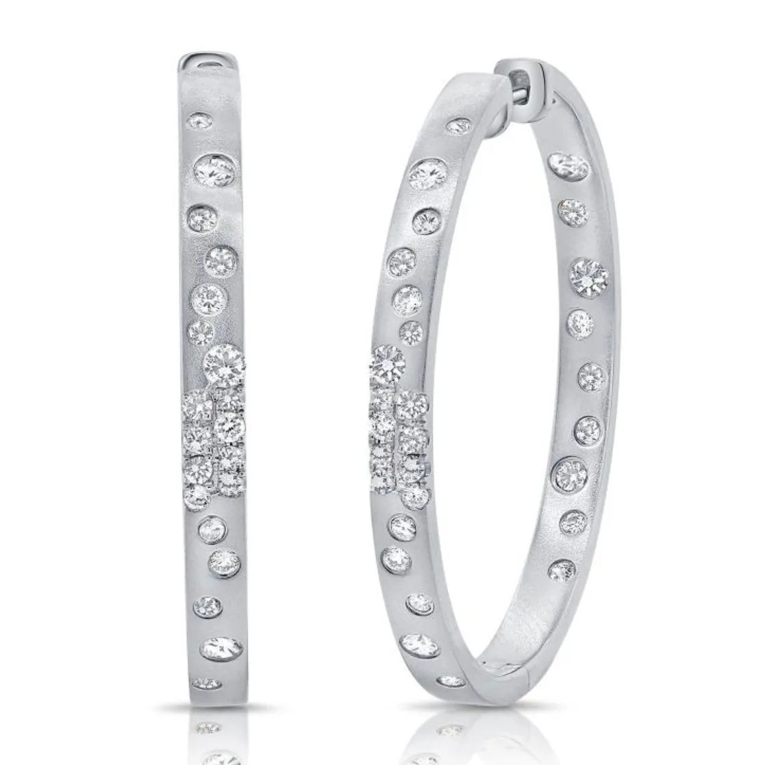 Diamond Confetti Hoops