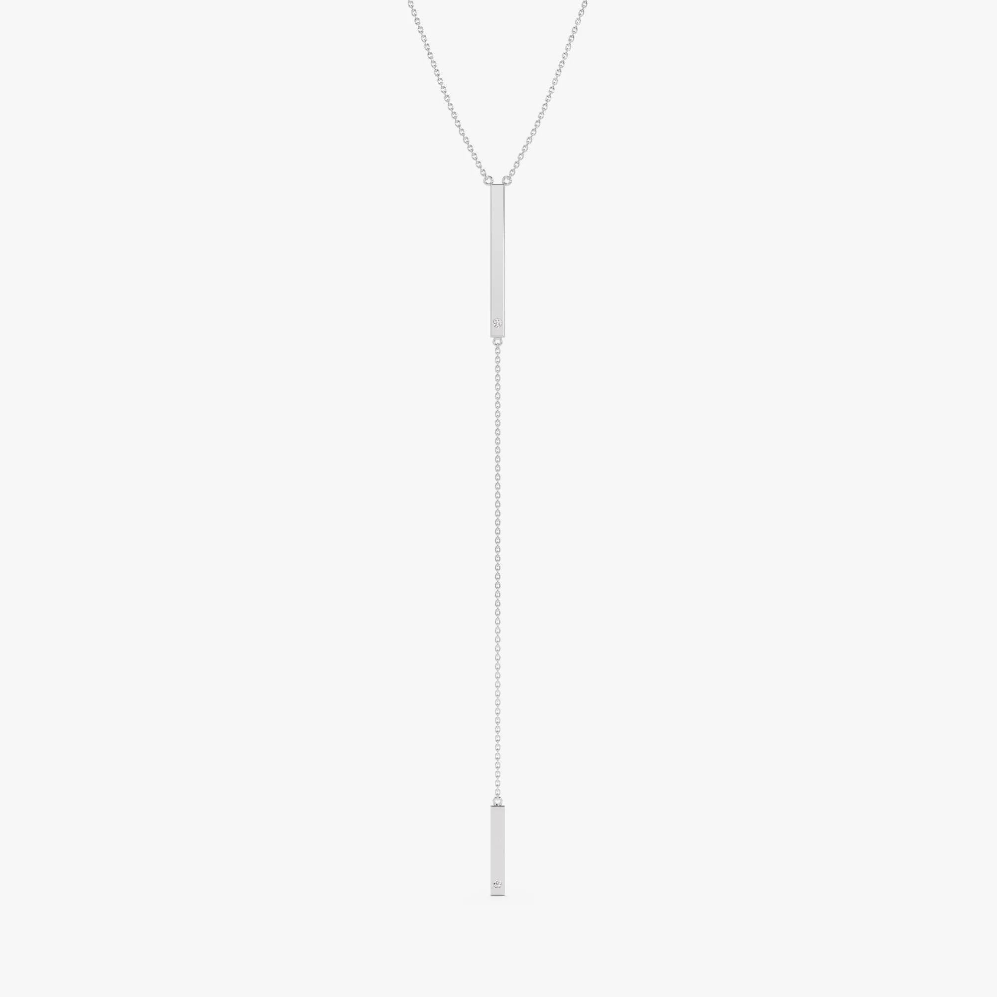 Diamond Lariat Bar Necklace, Dakota