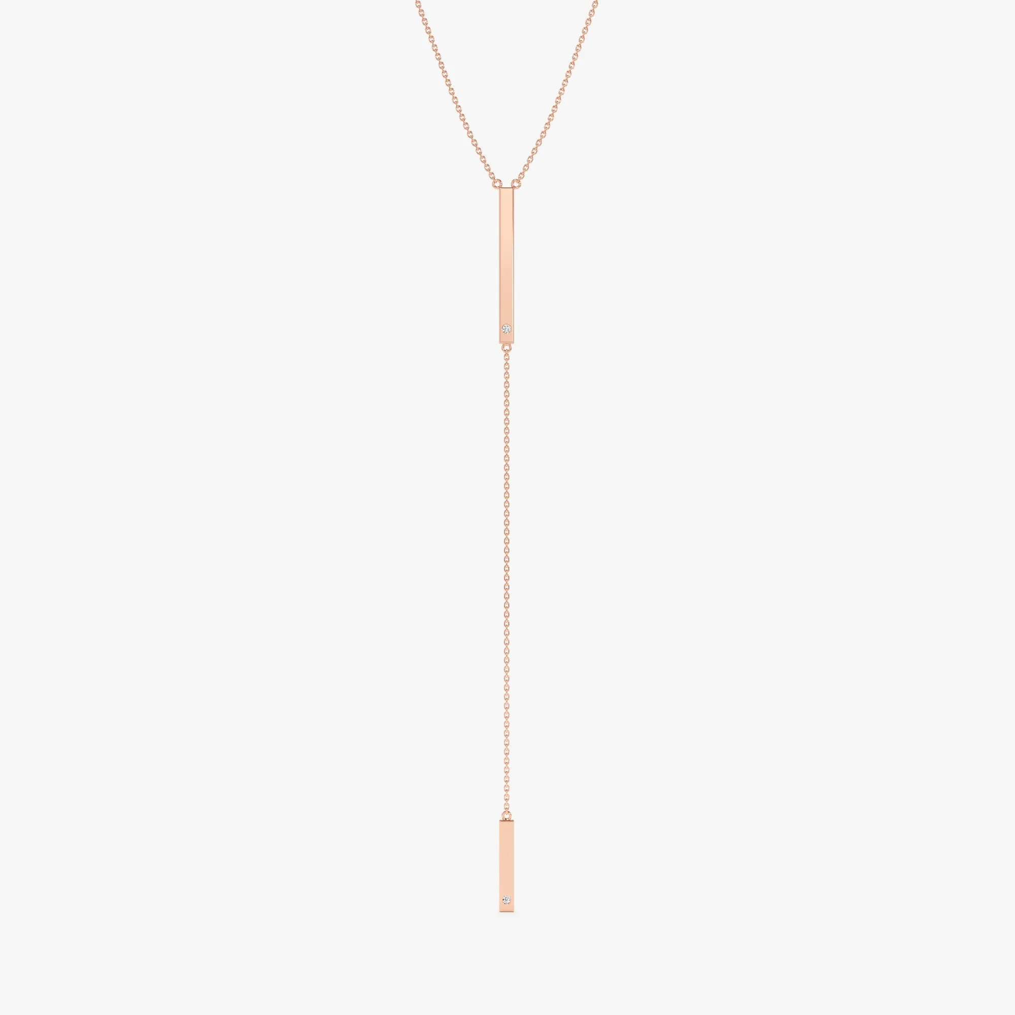 Diamond Lariat Bar Necklace, Dakota