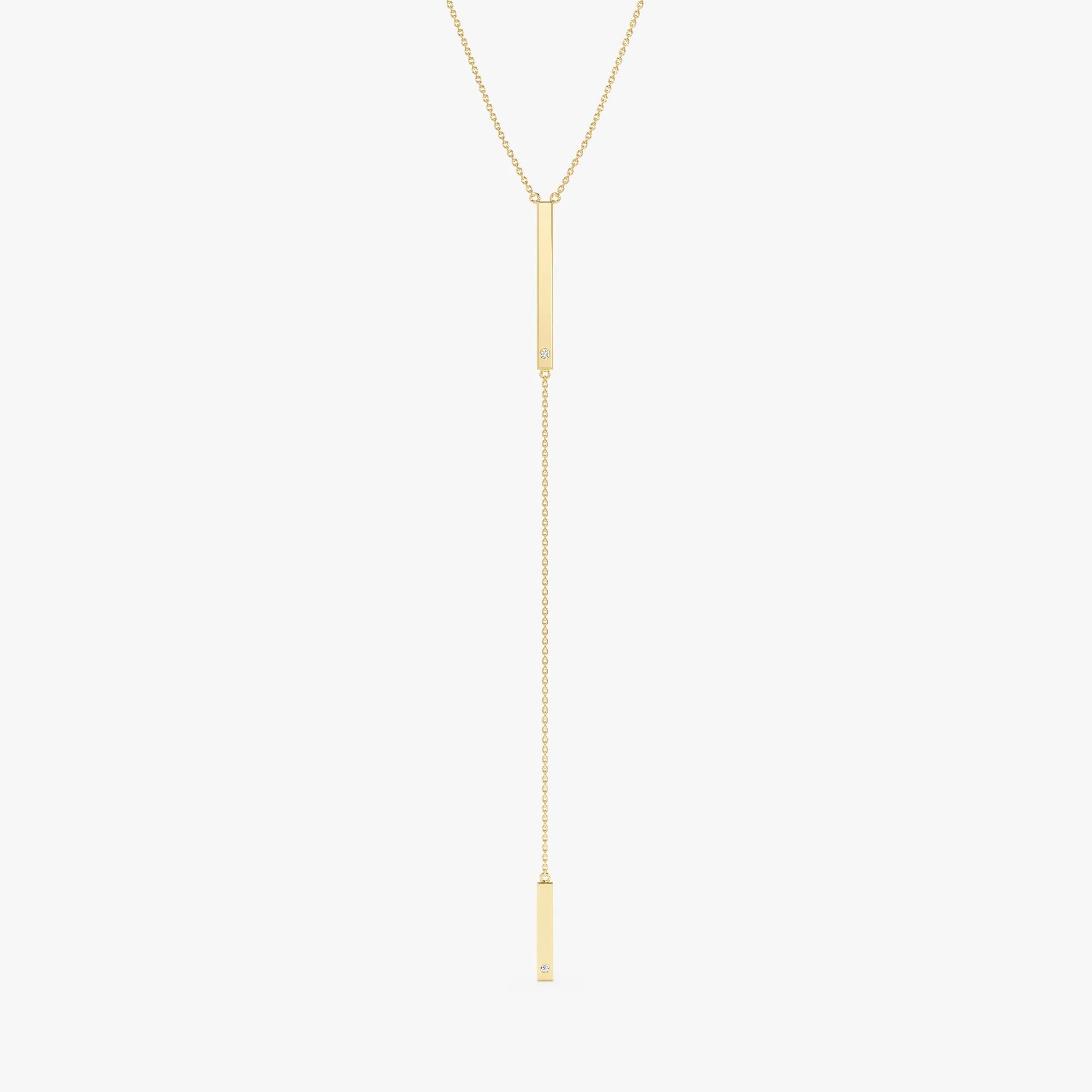 Diamond Lariat Bar Necklace, Dakota